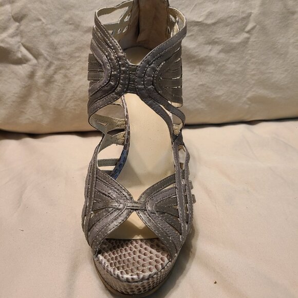 Nine West Leather Snake Platforms - Picture 3 of 4
